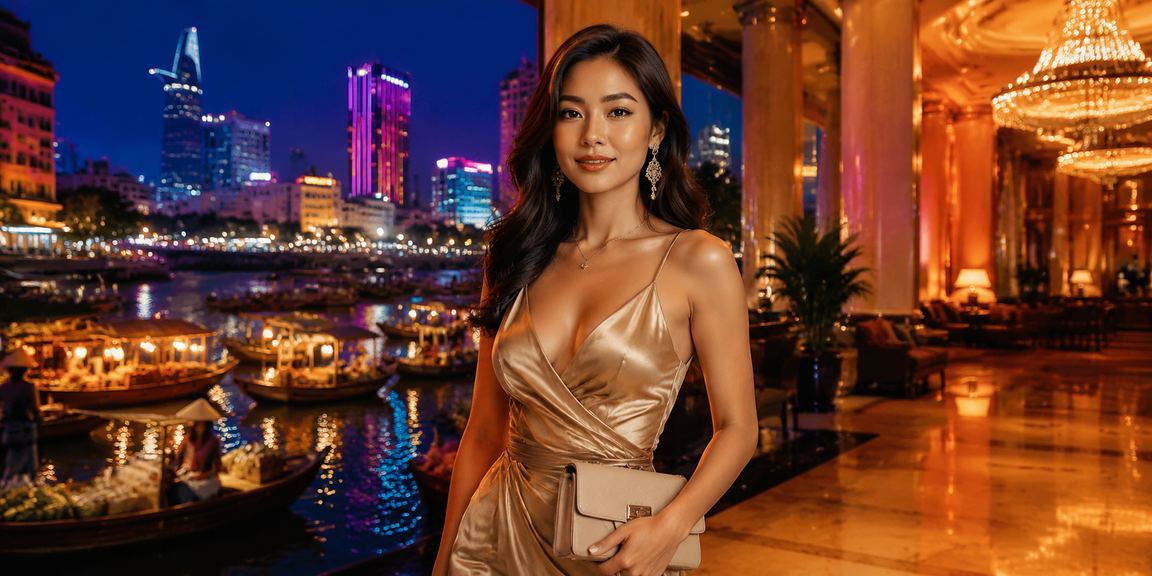 Màn hình cá cược thể thao neon ban đêm tại Hồ Chí Minh với giao diện tiếng Việt
